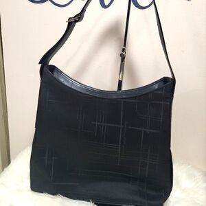 Like New condition Ferragamo Shoulder Bag Black Nylon